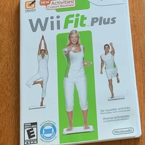 Wii fit board and Wii fit plus game
